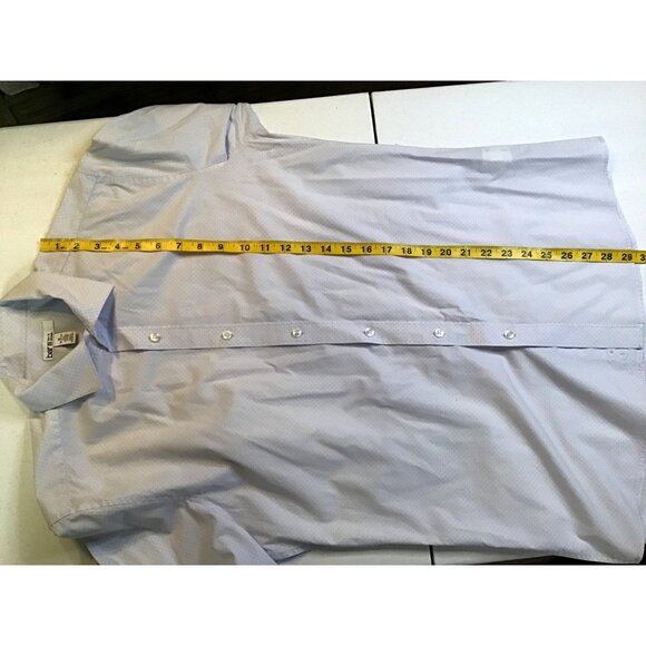 BAR III- LIGHT BLUELONG SLEEVE MENS DRESS SHIRT SLIM FIT STRETCH 100%COTTON SZ M - Picture 6 of 6